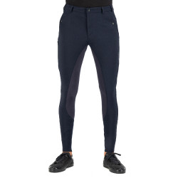 Pantalon d'équitation Euro-star Gabriel Grip Connect Full Nuit Bleu marine
