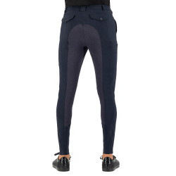 Pantalon d'équitation Euro-star Gabriel Grip Connect Full Nuit Bleu marine