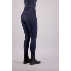 Pantalon d'équitation Euro-star Indigo high waist FullGrip Marine Bleu marine