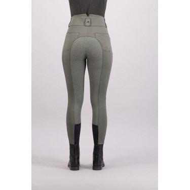 Pantalon d'équitation Euro-star Indigo high waist FullGrip Gris roulette