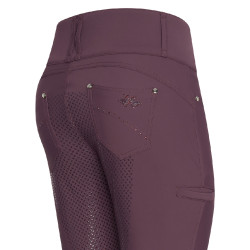 Pantalon d'équitation HV Polo Elena FullGrip Baie noire Bordeaux