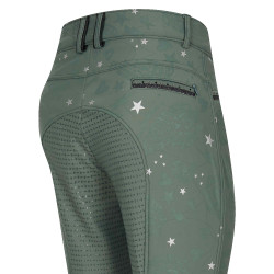 Pantalon d'équitation Imperial Riding El Capone winterwarm AOP FullGrip Sauge noire Vert Pantalon d'équitation Imperial Riding El Capone winterwarm AOP FullGrip Sauge noire Vert