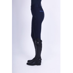 Legging d'équitation Imperial Riding Shiny Sparks FullGrip Marine Bleu marine