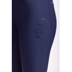 Legging d'équitation Imperial Riding Shiny Sparks FullGrip Marine Bleu marine