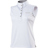 Polo Equithème Mesh Colours SM Blanc /marron / blanc Polo Equithème Mesh Colours SM Blanc /marron / blanc