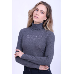 Pull à col roulé HV Polo Adeline Bruyère anthracite Gris