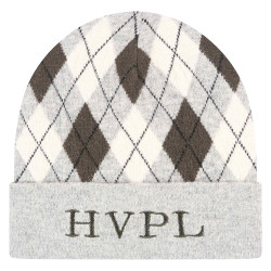 Bonnet HV Polo Argyle Gris chiné