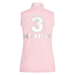 Polo shirt Favouritas sans manches Mélange rose puissant