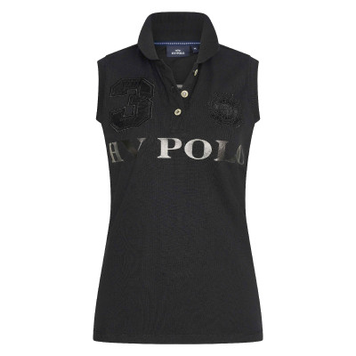 Polo shirt Favouritas sans manches Noir métallisé