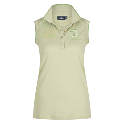 Polo shirt Favouritas Tech sans manches Basilic