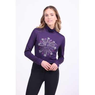 Pull à col roulé Imperial Riding On my mind Mûre Bordeaux