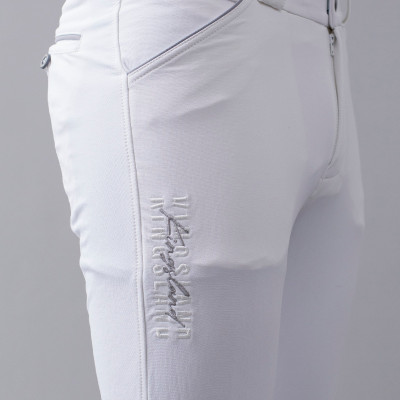 Pantalon Kingsland KLkeenan d'équitation à basanes Blanc