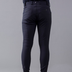 Pantalon Kingsland KLkeenan d'équitation à basanes homme Marine Bleu marine