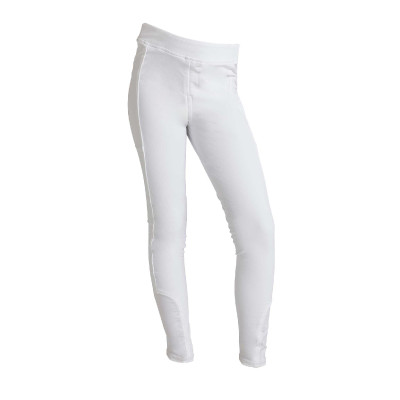 Pantalon Kingsland Classic KLkamila Pull-on à Fond Intégral Junior Filles Blanc