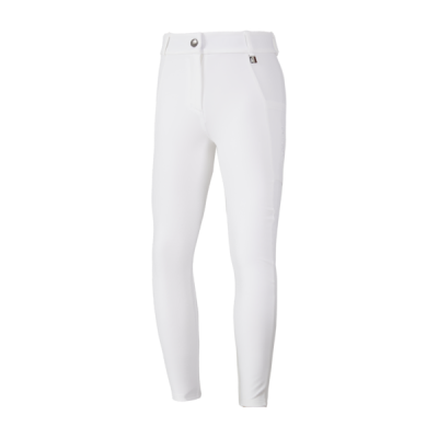 Pantalon Kingsland Classic KLKaysa à Fond Intégral Junior Filles Blanc