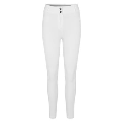 Pantalon Kingsland KLkaysa d’équitation full grip fille Blanc