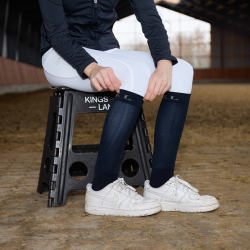 Pantalon Kingsland KLkaysa d’équitation full grip fille Blanc