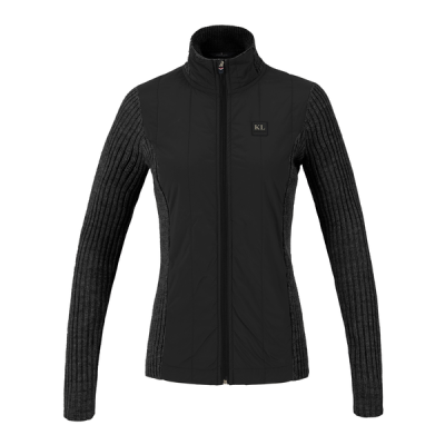 Veste Kingsland KLelee tricotée matelassée femme Noir