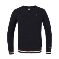 Pull Kingsland Classic Col V en tricot homme Marine