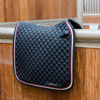 Tapis de Selle Dressage Kingsland Classic carré Marine