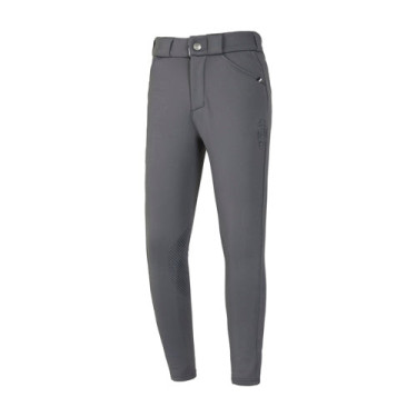Pantalon Kingsland Kian Trekkers Grips Genoux garçon Gris à fines rayures