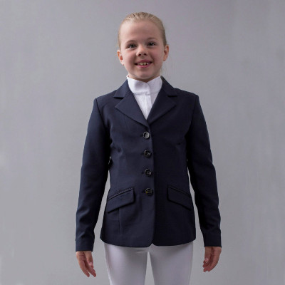 Veste de Concours Kingsland Classic Junior fille Marine