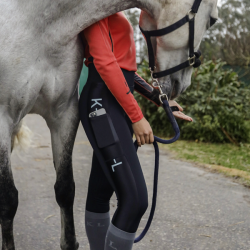 Legging d’équitation Kingsland KLGerrica à fond intégral femme Gris grésil