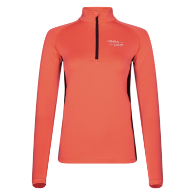 Chemise d’entraînement ½ zip Kingsland KLGineva femme Corail profond