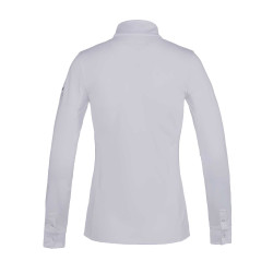 Chemise de concours Kingsland Classic manches longues col montant femme Blanc Chemise de concours Kingsland Classic manches longues col montant femme Blanc