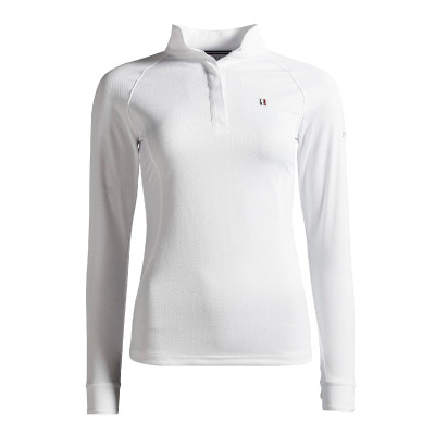 Chemise de concours Kingsland Classic manches longues femme Blanc