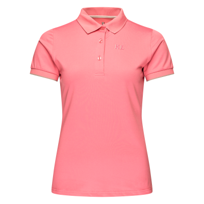 Polo Kingsland en Maille Piquée femme Rose château rose