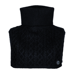 Col en Tricot Kingsland KLGraciella Torsadé Noir Col en Tricot Kingsland KLGraciella Torsadé Noir