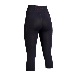 Legging Kingsland d'entraînement court femme Marine Bleu marine