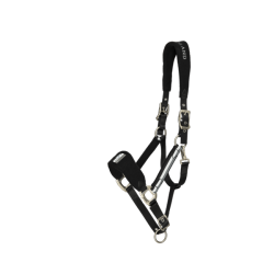 Licol Kingsland Classic avec Polaire Noir Licol Kingsland Classic avec Polaire Noir