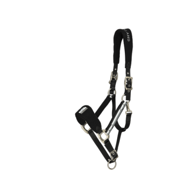 Licol Kingsland Classic avec Polaire Noir Licol Kingsland Classic avec Polaire Noir