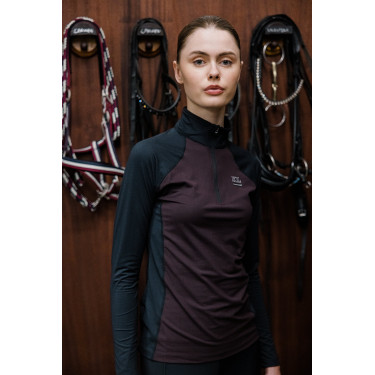 Maillot d'entraînement 3/4 Kingsland KLerin zippé femme Maillot d'entraînement 3/4 Kingsland KLerin zippé femme