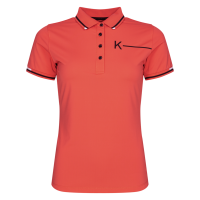 Polo Kingsland KLGreta en maille piquée femme Corail profond