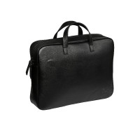 Sacoche pour ordinateur portable Kingsland KLfreya avec logo en relief Noir