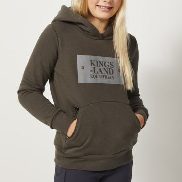 Sweat Kingsland Samuel à capuche Junior Encre noire verte Sweat Kingsland Samuel à capuche Junior Encre noire verte