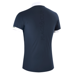 Polo de concours Flags & Cup homme Wako manches courtes Marine Bleu marine Polo de concours Flags & Cup homme Wako manches courtes Marine Bleu marine