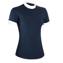 Polo de concours Flags & Cup Isla manches courtes Marine Bleu marine