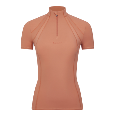 Maillot de corps mesh manches courtes LeMieux Mia Abricot Orange