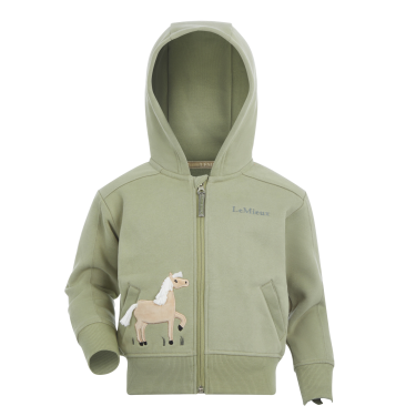 Sweat à capuche LeMieux Zip Through Mini Charlie Fern Vert