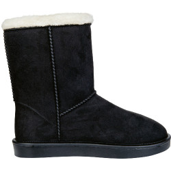 Bottes HKM fourrées imperméables Davos Gossiga Noir velours