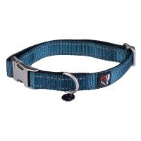 Collier de chien HKM Anam Cara nylon Pétrole Bleu