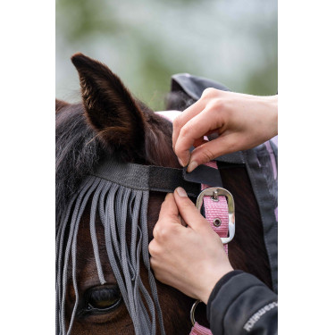 Frontal anti-mouches HKM Anti fly Gris foncé