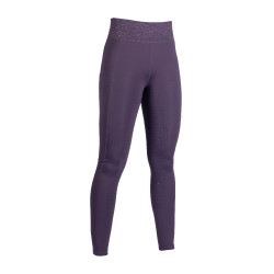 Legging HKM Lavender Bay full seat silicone Lilas foncé Violet