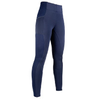 Legging HKM Mesh Style full seat silicone Bleu foncé Legging HKM Mesh Style full seat silicone Bleu foncé