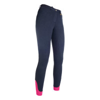 Pantalon HKM Kate full seat silicone Bleu foncé Pantalon HKM Kate full seat silicone Bleu foncé
