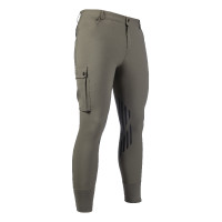 Pantalon homme HKM Cargo basanes silicone Vert olive
